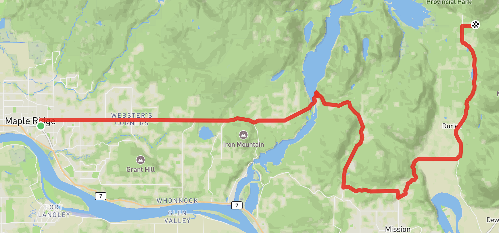 Maple Ridge to Cascade Falls